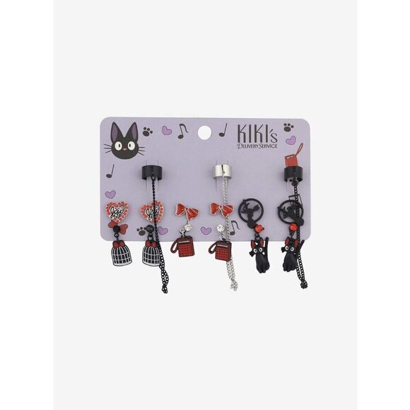 Studio Ghibli Kiki's Delivery Service Icons Cuff Earring Set - Picture 1 of 2